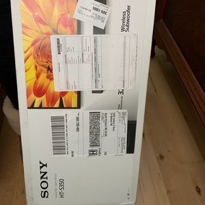 New in Box - Sony Soundbar & Subwoofer